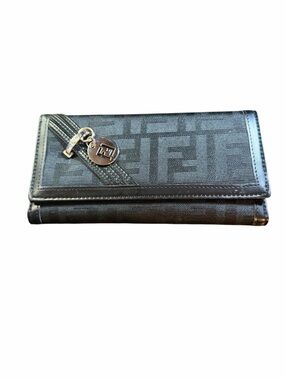 ✨ Like New Fendi Zucca Canvas Continental Wallet w/ Removable Insert ✨
